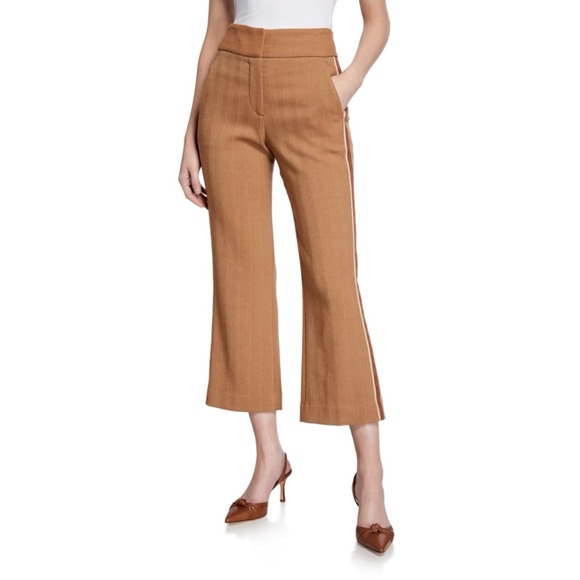 NWT Veronica Beard Cormac Stripe Cropped Trouser - Picture 1 of 13